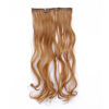 Picture of SWACC Women 20 Inches Curly Full Head 7 Separate Pieces Heat Resistance Synthetic Hair Clip in Hair Extensions (Dark Strawberry Blonde-27#)