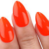 Picture of Imtiti Gel Nail Polish, 0.5 Fl Oz Neon Orange Red Gel Polish Soak Off LED UV Nail Gel Polish Nail Polish DIY Nail Art Starter Manicure Salon Gel Nail Women Girls