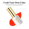 Picture of Imtiti Gel Nail Polish, 0.5 Fl Oz Neon Orange Red Gel Polish Soak Off LED UV Nail Gel Polish Nail Polish DIY Nail Art Starter Manicure Salon Gel Nail Women Girls