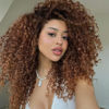 Picture of 7 Packs GoGo Curl Crochet Hair 10 Inch Short Curly Crochet Hair for Women Water Wave Beach Curl Deep Twist Crochet Braids Synthetic Braiding Hair Extensions (10 Inch, T4/30)