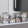 Picture of ZJIAI 8 Pack Clear Stackable Storage Drawer, Acrylic Drawer, Cosmetic Organizer, Plastic Organizer for Dresser, Under, Kitchen Cabinet, Pantry, Home Organization and Storage