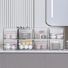 Picture of ZJIAI 8 Pack Clear Stackable Storage Drawer, Acrylic Drawer, Cosmetic Organizer, Plastic Organizer for Dresser, Under, Kitchen Cabinet, Pantry, Home Organization and Storage