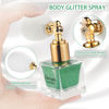 Picture of Body Glitter Spray, Etercycle Shimmering Spray Powder Sparkle Powder, Cosmetic Shimmer Makeup Glitter for Hair and Body Face Clothes Nail Art Craft Design (Green)