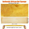 Picture of Unifab African Net Sponge Real African Exfoliating Net Bath Sponge Wash Cloth Exfoliating Washcloth African Net Cloth Body Scrubber for Shower Yellow