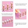 Picture of Blulu 2 Sets Acrylic Nail Display Stand Magnetic Press on Nails Practice Holder Stand DIY Painting Fingernail Stand for False Fingernail Manicure Tool Home Salon Use(Rose Gold)