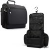 Picture of VENTURE 4TH Hanging Travel Toiletry Bag for Women & Men - Travel Organizer with Expandable Compartments & Removable Clear Pouch for Toiletries (Black)