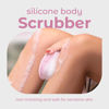Picture of MainBasics Exfoliating Silicone Body Scrubber Pro 2-in-1 Shower Scrubber for Body, Silicone Loofah and Body Exfoliator (Pale Pink, Body + Exfoliate)