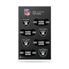 Picture of Rico Industries NFL Football Las Vegas Raiders Peel & Stick Temporary Tattoos - Eye Black - Game Day Approved!