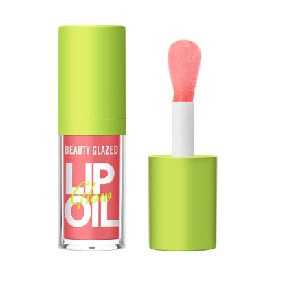 Picture of Beauty Glazed Big Brush Head Lip Oil, Ultra-Hydrating & Nourishing, Smooth Glossy Finish Lip Glow Oil, Shiny and Vegan Tinted Lip Gloss, Non-Sticky Formula (1, 102# KISSY)