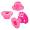 Picture of JANYUN 40 Pcs Pink Magic Hair Rollers Include 20pcs Large Silicone Curlers and 20pcs Small Silicone Curlers