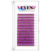 Picture of VEYES INC Colored Lash Extensions 03 05 07 15 C/D Curl 8-16mm Mixed Length Tray, Premium Individual Silk Eyelashes, Professional Supplies for Lash Techs (Purple 0.07 D 8-16mm)