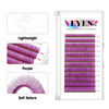 Picture of VEYES INC Colored Lash Extensions 03 05 07 15 C/D Curl 8-16mm Mixed Length Tray, Premium Individual Silk Eyelashes, Professional Supplies for Lash Techs (Purple 0.07 D 8-16mm)