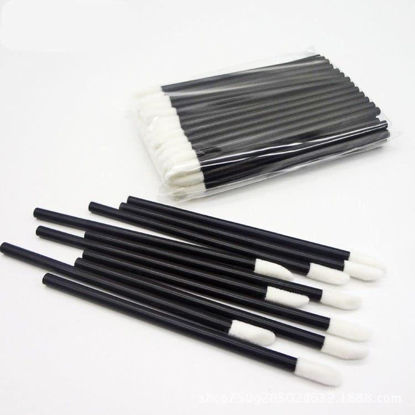 Picture of GoWorth 200Pcs/Set Disposable Lip Brushes Make Up Brush Lipstick Lip Gloss Wands Applicator Tool Makeup Beauty Tool Kits