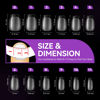 Picture of Gelike ec Nail Tips- Gel X Nail Tips Extra Short Coffin Nail Tip Full Cover 120PCS 12 Sizes, EXTRA SHORT COFFIN