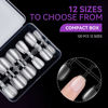 Picture of Gelike ec Nail Tips- Gel X Nail Tips Extra Short Coffin Nail Tip Full Cover 120PCS 12 Sizes, EXTRA SHORT COFFIN