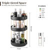 Picture of Aveniee 360 Rotating Makeup Organizer for Vanity, Skincare Make Up Organizers Large, Spinning Bathroom Counter Organizer Shelf Holder for Cosmetics, Skin Care, Lipsticks(3 Tiers, Black)