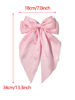 Picture of Furling Pompoms Hair Bows Clips for Women Large Bow Clips for Girls Satin Long Tails with Alligator Clips Big Hair Bow Hair Accessories (Green Pink)