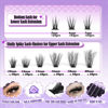 Picture of Yawamica Cluster Eyelash Extensions Fluffy Lash Clusters with Bottom Lashes 200D Volume Individual Lashes 315pcs Wispy Eyelash Clusters 10-20mm DIY Lash Extension at Home