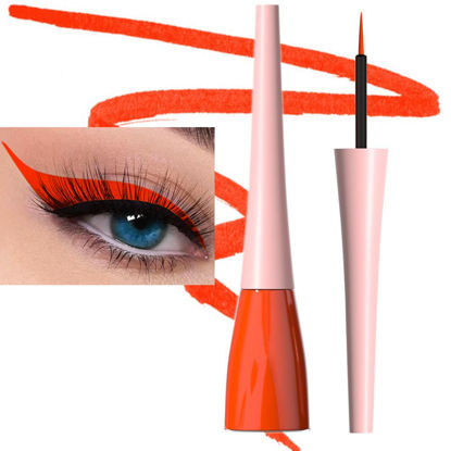 Picture of evpct 1Pcs Tomato Liquid Eyeliner Makeup Waterproof Tomato Eye Liners for Women, Eyes Wing Eyeliner Stamps Shapes Colored Eyeliner delineador de ojos a prueba de agua contra el agua blanco para ojos