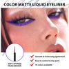 Picture of evpct 1Pcs Blue Violet Liquid Eyeliner Waterproof Blue Voilet Eye Liners for Women, Eyes Wing Stamps Shapes Colored Eyeliner delineador de ojos a prueba de agua contra el agua blanco para ojos
