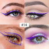 Picture of evpct 1Pcs Blue Violet Liquid Eyeliner Waterproof Blue Voilet Eye Liners for Women, Eyes Wing Stamps Shapes Colored Eyeliner delineador de ojos a prueba de agua contra el agua blanco para ojos