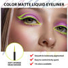 Picture of evpct 1Pcs Light Green Liquid Eyeliner Waterproof Light Green Eye Liners for Women, Eyes Wing Stamps Shapes Colored Eyeliner delineador de ojos a prueba de agua contra el agua blanco para ojos