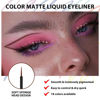 Picture of evpct 1Pcs Maroon Liquid Eyeliner Makeup Waterproof Maroon Eye Liners for Women, Eyes Wing Eyeliner Stamps Shapes Colored Eyeliner delineador de ojos a prueba de agua contra el agua blanco para ojos