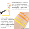 Picture of evpct 2Pcs Orange Yellow Liquid Eyeliner Set Waterproof Neon Orange Yellow Eye Liners Liquid for Women Stamps Shapes for Eyes delineadores de colores para ojos delineador de ojos contra el agua 07&09