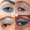 Picture of evpct 1Pcs Sky Blue Liquid Eyeliner Waterproof Sky Blue Eye Liners for Women, Eyes Wing Eyeliner Stamps Shapes Colored Eyeliner delineador de ojos a prueba de agua contra el agua blanco para ojos