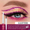 Picture of evpct 2Pcs Light Rose Purple Pink Color Liquid Glitter Eyeliner Sets Eyeliner Glitter Liquid Liners for Women Liquid Sparkly Glitter Eyeliner delineador con glitter de colores para ojos colores 11+15