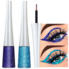 Picture of evpct 2Pcs Dark Light Royal Blue Color Liquid Glitter Eyeliner Sets Eyeliner Glitter Liquid Liners for Women Liquid Sparkly Glitter Eyeliner delineador con glitter de colores para ojos colores 03+12