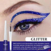 Picture of evpct 2Pcs Dark Light Royal Blue Color Liquid Glitter Eyeliner Sets Eyeliner Glitter Liquid Liners for Women Liquid Sparkly Glitter Eyeliner delineador con glitter de colores para ojos colores 03+12