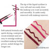 Picture of evpct 2Pcs Rose Dark Brown Red Liquid Eyeliner Colorful Set Waterproof Colored Eye Liners for Women Stamps Shapes for Eyes delineadores de colores para ojos delineador de ojos contra el agua 08&17