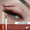 Picture of evpct 2Pcs Bronzer Red Color Liquid Glitter Eyeliner Set, Long-wearing and Waterproof