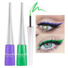 Picture of evpct 2Pcs Emerald Neon Green Purple Liquid Eyeliner Set Waterproof Colored Color Eye Liners for Women Stamps Shapes for Eyes delineadores de colores para ojos delineador de ojos contra el agua 05&10