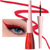 Picture of evpct 1Pcs Red Liquid Eyeliner Makeup Waterproof Brown Eye Liners for Women, Eyes Wing Eyeliner Stamps Shapes Colored Eyeliner delineador de ojos a prueba de agua contra el agua blanco para ojos
