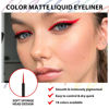 Picture of evpct 1Pcs Red Liquid Eyeliner Makeup Waterproof Brown Eye Liners for Women, Eyes Wing Eyeliner Stamps Shapes Colored Eyeliner delineador de ojos a prueba de agua contra el agua blanco para ojos