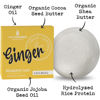 Picture of Ginger Shampoo Bar for Hair Growth, Strengthening. Ginger Oil, Rice Protein, Organic Shea Butter. Eco Friendly, Vegan. Color Safe, pH Balanced. No Harsh Chemicals. Higher Concentration vs. Liquid