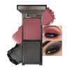 Picture of CAKAILA Wine Red Black Two Color Matte Shimmer Eyeshadow,Bright High Pigment Eye Shadow Powder,Professional Long-Lasting Waterproof Makeup Palette,Blendable,Easy-To-Apply and Compact for Travel