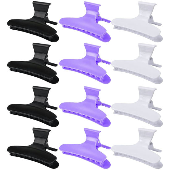 Picture of Ondder Professional Salon Hair Clips for Styling, Cutting, Coloring - Butterfly Claw Clamps and Hair Accessories for Women and Girls