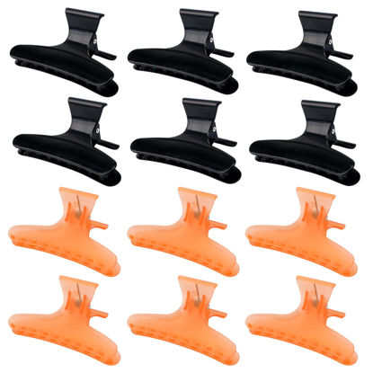 Picture of Ondder Butterfly Hair Claws and Pro Salon Clips for Styling, Sectioning, Cutting, Coloring - Hair Accessories for Women, Girls, Men