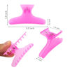 Picture of Ondder Rose Red Butterfly Hair Claws Clamps for Sectioning, Coloring, and Styling - Pro Salon Hair Accessories for Women, Girls, Men