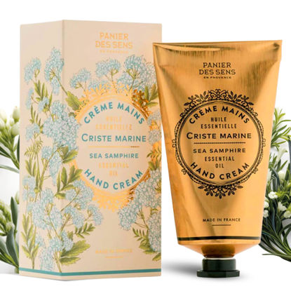 Picture of Panier des Sens - Hand Cream for Dry Cracked Hands - Sea Samphire Hand Lotion with Shea Butter & Olive Oil - Vitamin E Skin Moisturizer with 97% Natural Ingredients - Made in France, 2.5 fl oz