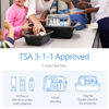 Picture of PACKISM TSA Approved Toiletry Bag - Clear Makeup Bags in 2 Size, Durable with Supporting Frame, Perfect for Travel Essentials, Carry-on Airport Airline Compliant Bag, Rose Pink