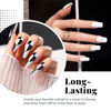 Picture of Beetles Gel Nail Polish Set- 4Pcs 7.5ml Black White Gel Nail Polish with No Wipe Top Coat and Base Coat Set Soak Off UV LED Nail Gel Manicure Gel Nail Polish Valentines Day Gifts for Her Women