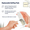 Picture of Professional Nail Buffer Replacement Pads | Ultimate Shine Nail Buffing Pads w/ 3 Way Buffing Methods - 1 Pack of 4 Combo Buffer Pads by Onsen