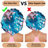 Picture of 3PCS Extra Large Satin Bonnets for Sleeping, Hair Bonnets for Black Women Braids Curly Hair, D