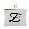 Picture of A-Z Embroidered letter combination cosmetic bag，Personalized Present Bag,cute Makeup Bag, Suitable for Wedding, Birthday, Holiday, is a Great Gift for Women, Mom, Teachers, Friends, Bridesmaids (E)