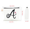 Picture of A-Z Embroidered letter combination cosmetic bag，Personalized Present Bag,cute Makeup Bag, Suitable for Wedding, Birthday, Holiday, is a Great Gift for Women, Mom, Teachers, Friends, Bridesmaids (E)