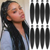 Picture of Alrence Pre Stretched Braiding Hair Long Braid 26 Inch 8 Packs Professional Braiding Hair Extensions Synthetic Crochet Twist Braids (26 Inch, 2#)